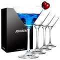JEKOSEN Crystal Martini Cocktail Glasses 9 Ounce Set of 4 With Premium Gift Box Premium Strong Lead-Free Clear for Bar Martini