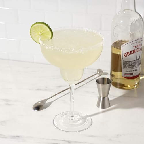 True Grande Gulp Margarita Glass, Giant Stemmed Cocktail Glasses, Perfect for Birthday, Anniversary, Bachelor, Bachelorette, Beach, Outdoor Party, Drinkware, 25 oz (750 ml), Set of 1
