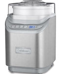 Cuisinart Ice Cream Maker Machine, 2-Quart Stainless Steel Frozen Yogurt, Gelato, Sorbet, Ready in 20 Minutes, LCD Screen and Timer, ICE-70WB
