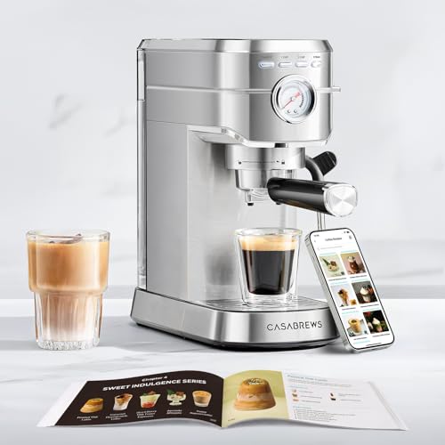 CASABREWS CM5418 Compact Espresso Machine with Milk Frothing Steam Wand