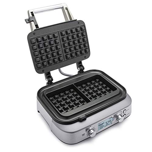 Breville the Smart Waffle™ Pro 2 Slice Waffle Maker, BWM620XL, Brushed Stainless Steel
