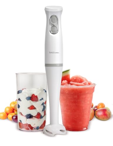 Betty Crocker 2-Speed Hand Blender, 20-Oz. Beaker, BC-4307W, White