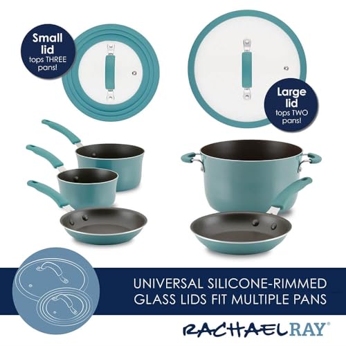 Rachael Ray 14747 11-Piece Nonstick Cookware Set - Blue