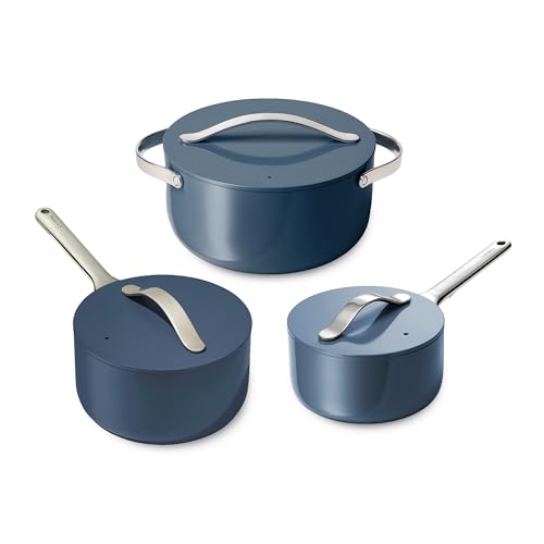 Dutch Oven + Sauce Pan + Mini Sauce Pan (Ceramic) Navy
