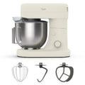 Martha Stewart 5.3Qt Stand Mixer, 12-Speed Tilt-Head Electric Kitchen Mixer with Stainless Steel Bowl, Dough Hook, Whisk & Beater, Splash Guard, Ideal for Baking Bread, Cake & Whipping, Linen Cream