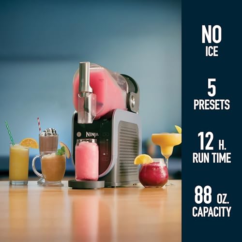 Ninja Slushi Frozen Drink and Slushie Machine, Rapid Chill Technology, 88 Oz Easy Fill Vessel, Dishwasher Safe Parts, Black, 1 Count
