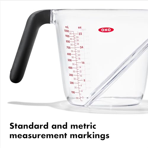 OXO Good Grips Angled Measuring Cups with Markings, Multi Size 3-Piece Set