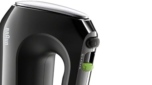 Braun Multimix 2 Hand Mixer Black - beaters, dough hooks, accessory bag