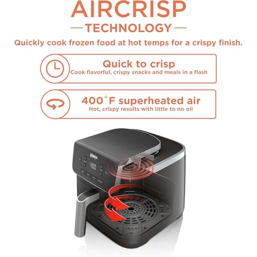Ninja AF141 Air Fryer Pro 4in1 5QT Air Crisp Technology Nonstick Basket (Renewed) Bundle with 2 YR CPS Enhanced Protection Pack