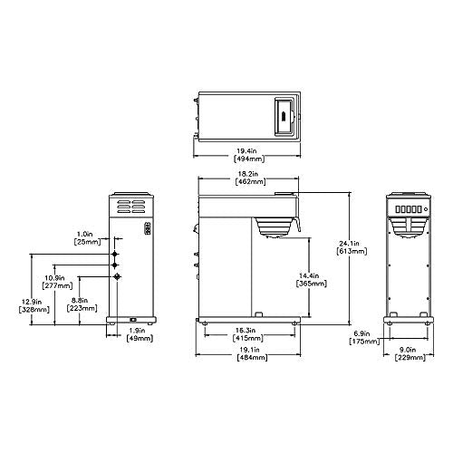 Bunn 23001.0000 CW15 APS Commercial Brewer (120V/60/1PH)