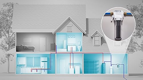 GE FXWTC Whole House Water Filter | Replacement for Water Filtration System | NSF Certified: Reduces Chlorine, Sediment, Rust & Other Impurities | Replace Every 3 Months for Best Results | 2 Filters