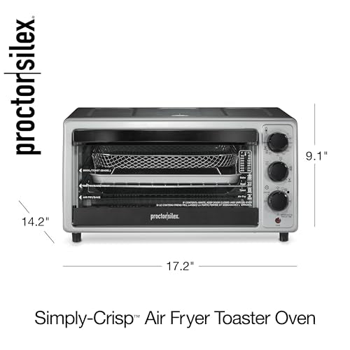Proctor Silex 6 Slice Countertop Air Fryer Toaster Oven Combo