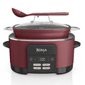 Ninja MC1000 Foodi PossibleCooker 8.5 Quart Multi-Cooker,with 4-in-1 Slow Cooker,Dutch Oven & More,Glass Lid & Integrated Spoon,Nonstick,Oven Safe Pot to 500°F,Cherry Tarte (Renewed)