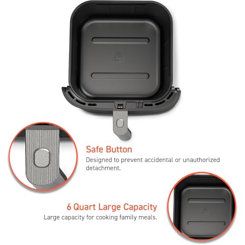 Cosori Replacement Basket for TurboBlaze DC601 Air Fryer, Ceramic Coating