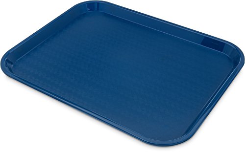 Carlisle FoodService Products Café Cafeteria Tray, Fast Food Tray for Restaurant or Commercial Use, 14" x 18", 1 Count, Blue