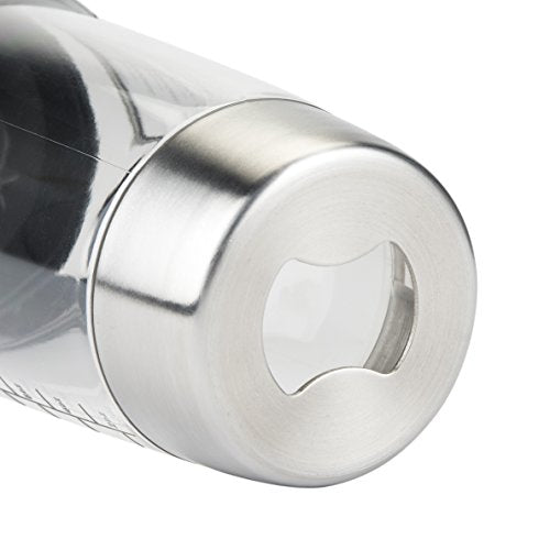 Host All in One Cocktail Shaker Set with Measurements, Reamer, Bottle Opener, Strainer and Jigger for Cold Brew Cocktails, Home Bar, Bartending, Camping, Picnic, Outdoor Party, On the Go, 18 oz