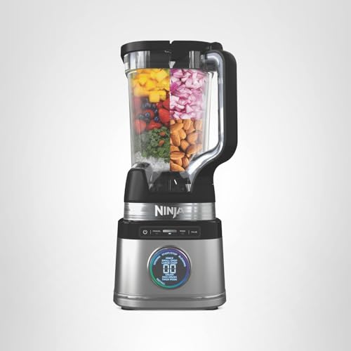 Ninja Full Size Blender I All-in-One | Best for Smoothies, Frozen Drinks, Shakes, Veggie Chopper & More | BlendSense Technology I 72 oz. Pitcher | 1800 Peak Watt | Silver | TB201