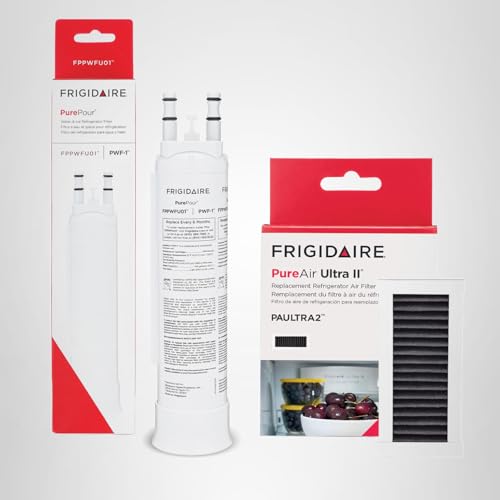 Frigidaire PurePour PWF-1 (FPPWFU01) & PureAir Ultra II (PAULTRA2) Water & Air Filter Combo Kit