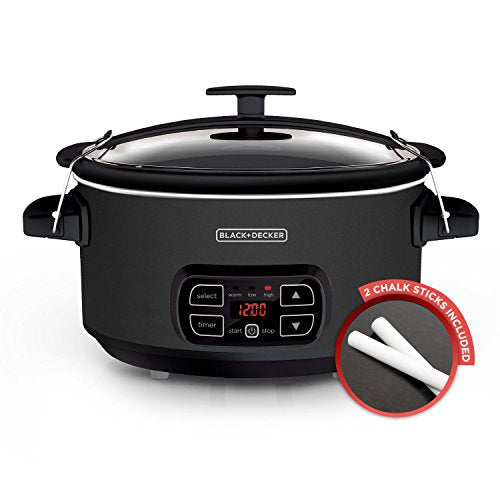 BLACK+DECKER 7-Quart Chalkboard Slow Cooker