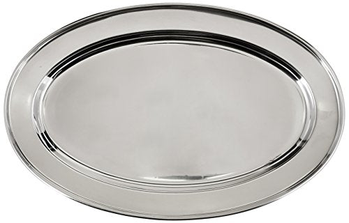 Winco Serving Platter, Oval, 14" x 8-3/4", S/S