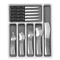 49-Piece Silverware Set with Organizer, Heavy Duty Stainless Steel Flatware Set for 8, Cutlery Utensil Sets with Steak Knives, Rust-proof, Mirror Polished, Dishwasher Safe, Heavy Duty - My Kitchen Products