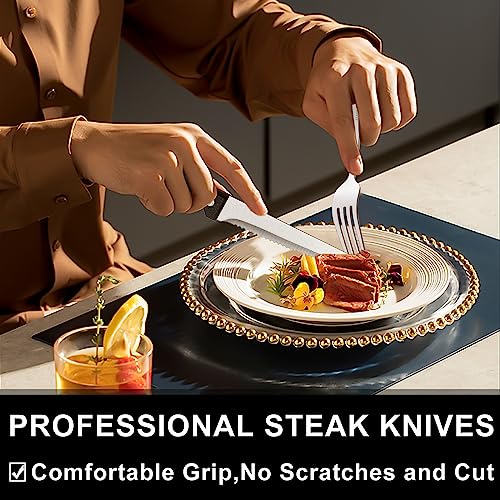 49-Piece Silverware Set with Organizer, Heavy Duty Stainless Steel Flatware Set for 8, Cutlery Utensil Sets with Steak Knives, Rust-proof, Mirror Polished, Dishwasher Safe, Heavy Duty - My Kitchen Products