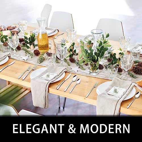 49-Piece Silverware Set with Organizer, Heavy Duty Stainless Steel Flatware Set for 8, Cutlery Utensil Sets with Steak Knives, Rust-proof, Mirror Polished, Dishwasher Safe, Heavy Duty - My Kitchen Products