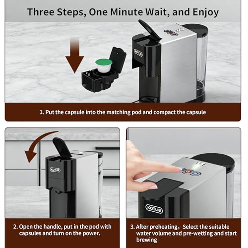 5 in 1 Single Serve Coffee Maker for K-Cup Pods, Nespresso Original, Dolce Gusto, ESE 44mm and Ground Coffee, 19 Bar Espresso Coffee Machine with Fast Brewing for Home Kitchen Office, Classic - My Kitchen Products
