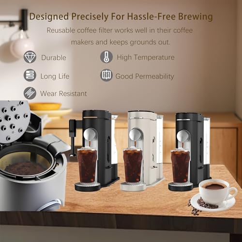 Coffee Basket Compatible with Ninja Coffee Maker, Reusable Basket Filters for Ninja PB051 & PB041ST (1pack)