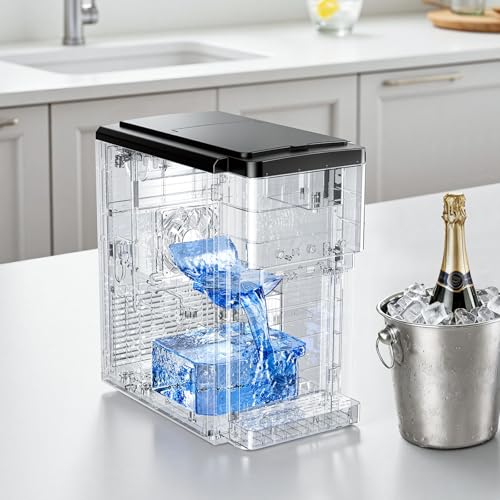 VEVOR Water Dispenser with Ice Maker, 3-in-1 Countertop Water Dispenser, 35 LBS/24H, 12 Cubes/7 Min Fast Ice Making with 4 LBS Storage, Bullet/Crushed ICES & Cold-Water, for Home, Kitchen, Party
