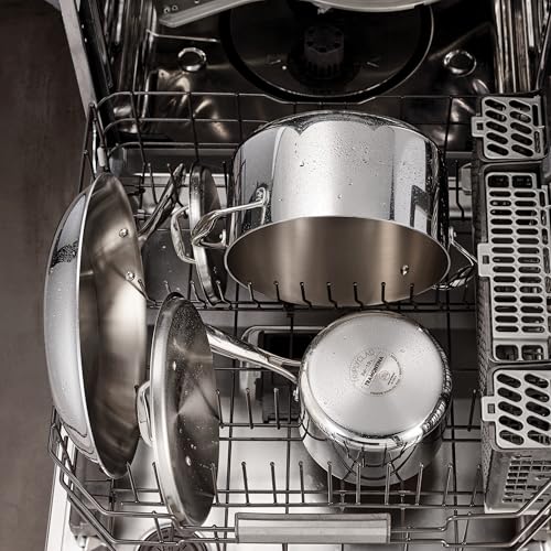 Tramontina Signature Tri-Ply Clad Stainless Steel 9-Piece Cookware Set with Lids, Pots and Pans Kitchen Set, Induction-Ready, Dishwasher-Safe, NSF-Certified