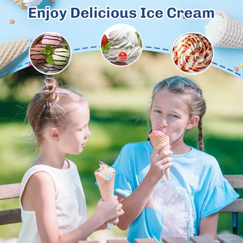 Ice Cream Maker Attachment for Kitchenaid Stand Mixers, Ice Cream Maker Machine Compatible with 4.5QT and Larger KitchenAid Mixers, 2-Quart Capacity, Sorbet and Gelato Maker Accessory by TPGSING