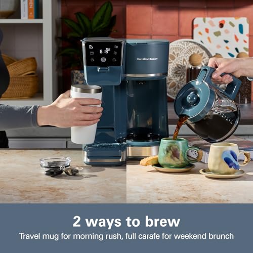 Hamilton Beach 2-Way Drip Coffee Maker & Single Serve Coffee Machine