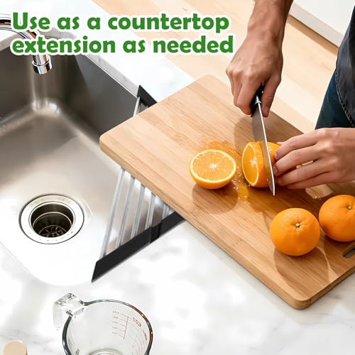 Small Triangle Foldable Dish Drying Rack with Silicone Ends for Sink Corner