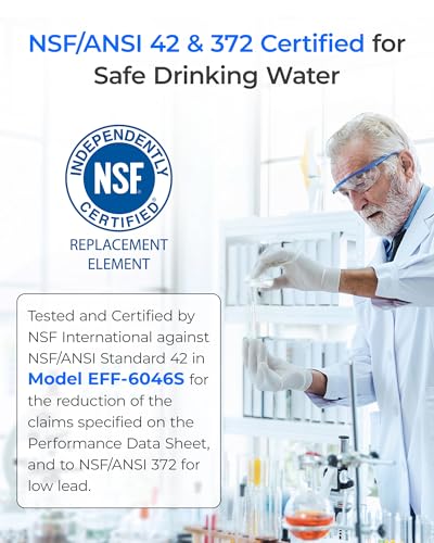 Waterdrop ADQ747935 LT1000PC Replacement for LG® LT1000P®/PC/PCS ThinQ® Refrigerator Water Filter, LFXS26973S, LMXS28626S, LMWS27626S, LFXS28596S, ADQ74793501 and LT120F® Air Filter, 3 Combo