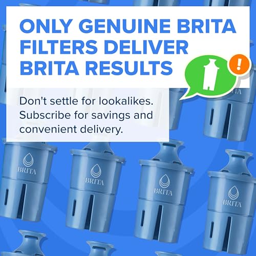 Brita Elite Water Filter Replacements for Pitchers and Dispensers, BPA-Free, Reduces 99% of Lead, Lasts Six Months or 120 Gallons, Includes 2 Pitcher Replacement Filters