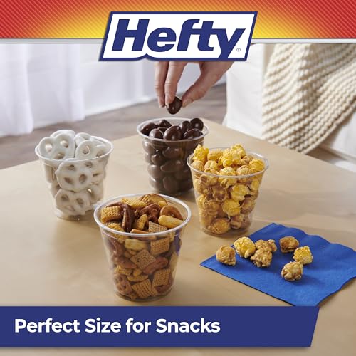 Hefty Deluxe Clear Plastic Party Cups (9 Ounce, 40 Count)