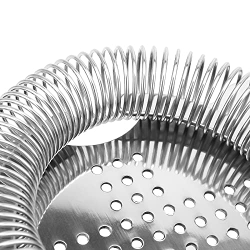 HOZEON 4 Pack 6.5 Inches Cocktail Strainer, Stainless Steel Bar Strainer Tool, 2 Prong Bartender Strainer for Bar Restaurant Home, Silver