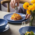 MissYIP 12 Piece Melamine Dinnerware Sets, Service for 4, Lightweight Unbreakable, BPA Free, Food Grade Plates Sets, Dishwasher Safe, Indoor and Outdoor Use