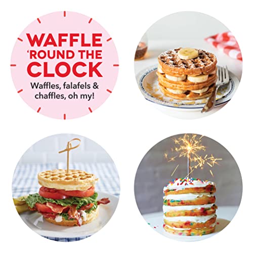 Dash Express Waffle Maker -Electric Waffle Maker for Creative Homemade Treats - Dual Nonstick Cooking Surfaces, Easy Food Release & Quick Cleanup - Compact, Space-Saving Design - 8 Inches - Aqua
