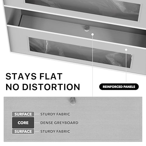 Simple Houseware Large Heavy Duty Over the Door Organizer with 5 Clear Window Pockets, 45 lbs Capacity for Pantry, Closet, Bathroom, Gray