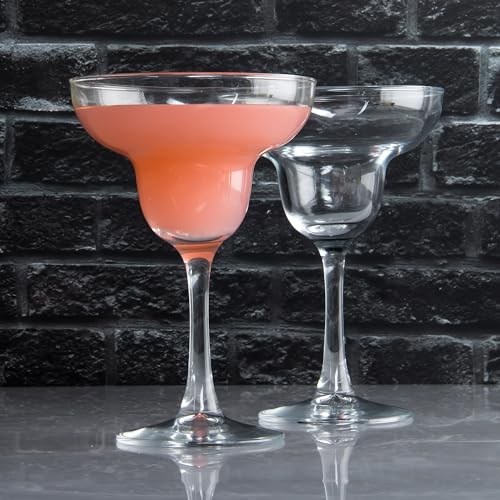 CYUFU Margarita Glasses Set of 7, Classic Clear Cocktail Glasses Set for Espresso Martini, Cosmopolitan, Manhattan, Housewarming, Engagement Party Gift, 10 Ounce Capacity