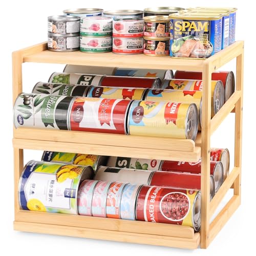 Yumkfoi Can Organizer for Pantry, 3 Tiers