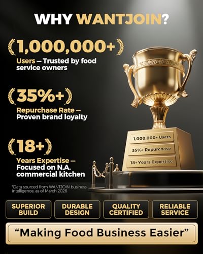 WantJoin Professional Commercial Blender With Shield Quiet Sound Enclosure 2200W Industries Strong and Quiet Professional-Grade Power, Self-Cleaning, Black