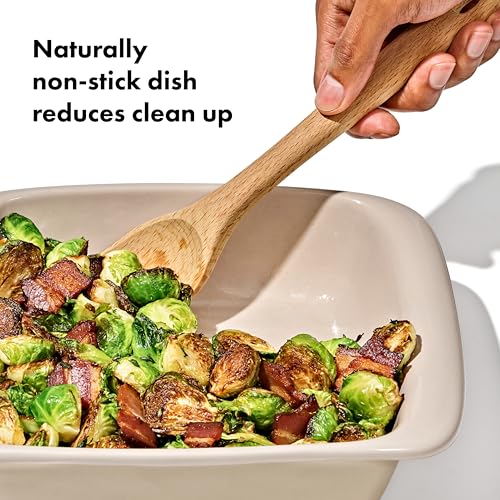 OXO Good Grips 3 Qt Rectangular Stoneware Baking Dish, Serving Dishes - Biscuit