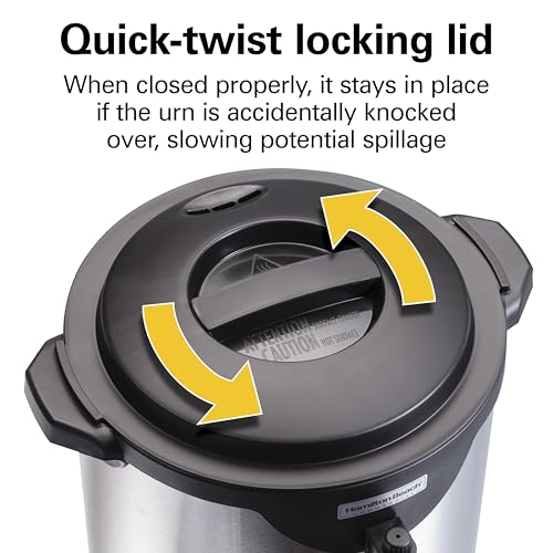 Hamilton Beach Commercial 75 Cup Stainless Steel Coffee Urn, Double Wall Insulated, 120V (HCU075S)