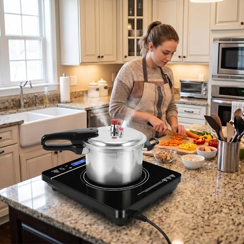 Pressure Cooker with Composite Bottom Mini Stovetop with Safety Valves