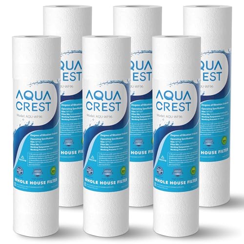 AQUA CREST AP110 Whole House Water Filter, Sediment Filter, 5 Micron, Replacement for 3M Aqua-Pure AP110, Culligan P5