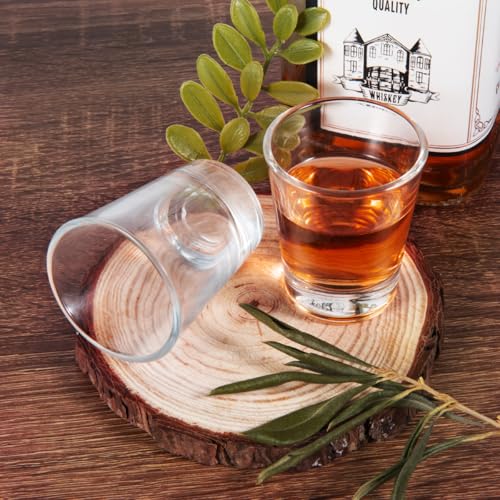 OBTANIM 18 Pack Shot Glasses, 1.5 oz Clear Shot Glass Cups Set with Heavy Base for Bar Restaurants Home