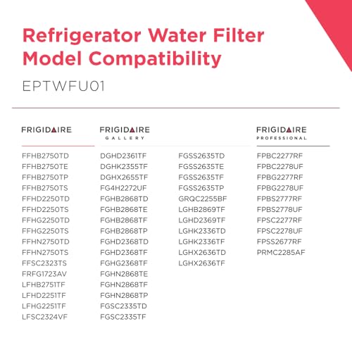 FRIGIDAIRE EPTWFU01 PureSource Ultra II Refrigerator Water Filter, 1 Count, White